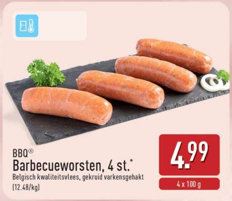 BBQ Barbecueworsten, 4 st.