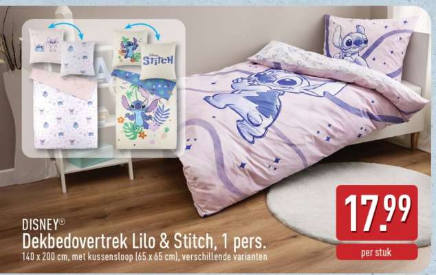 DISNEY Dekbedovertrek Lilo & Stitch, 1 pers.
