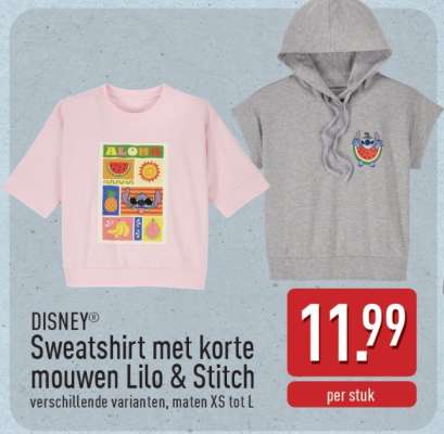 DISNEY® Sweatshirt met korte mouwen Lilo & Stitch