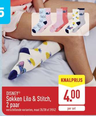 DISNEY Sokken Lilo & Stitch, 2 paar