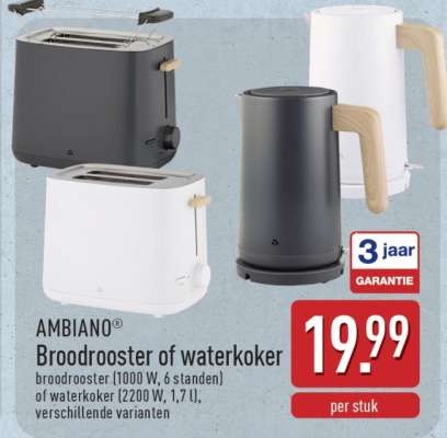 AMBIANO® Broodrooster of waterkoker