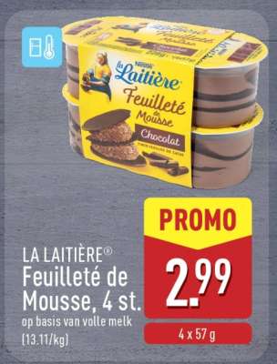 LA LAITIÈRE Feuilleté de Mousse, 4 st.