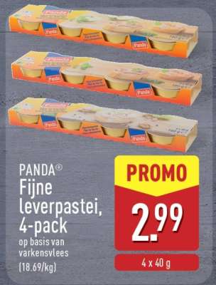 PANDA Fijne leverpastei, 4-pack