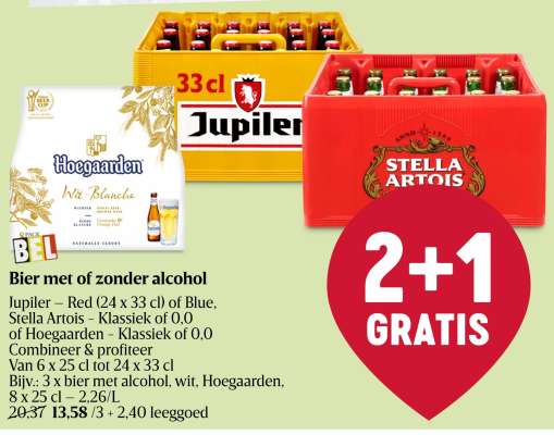 Bier met of zonder alcohol