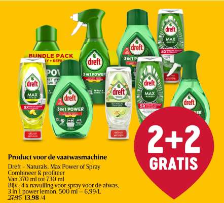 Dreft - Naturals, Max Power of Spray