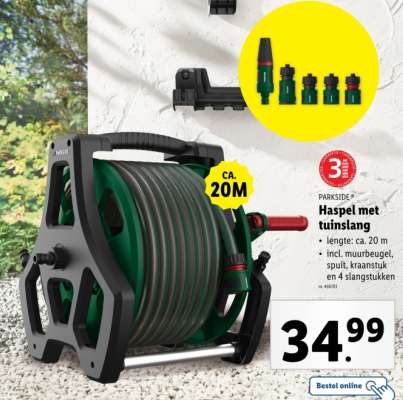 PARKSIDE Haspel met tuinslang