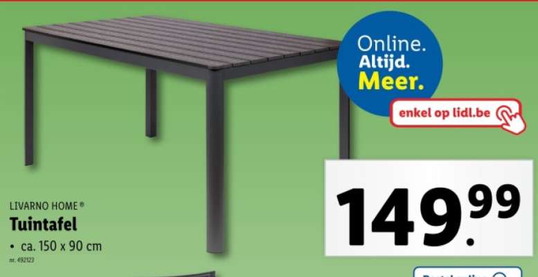 LIVARNO HOME Tuin tafel
